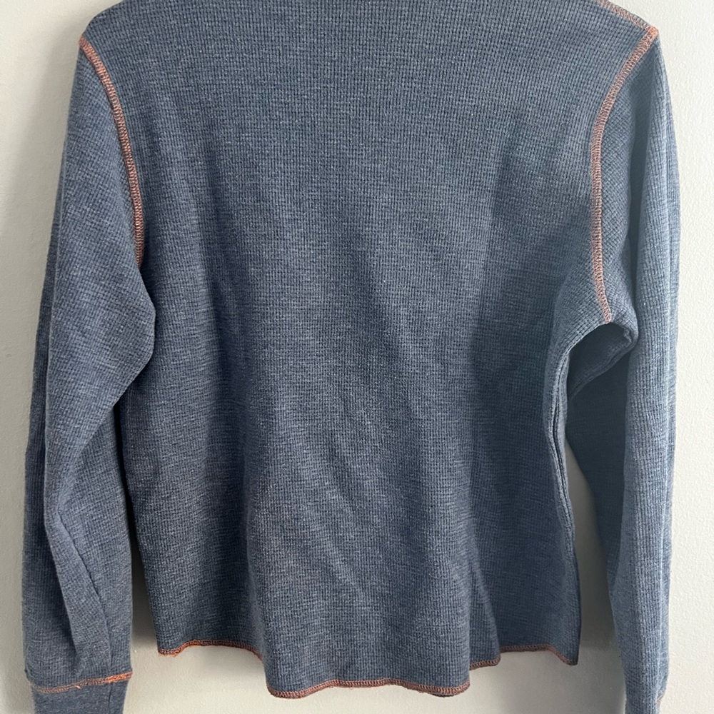 The Black Dog Tavern Marthas Vineyard Boys Blue Waffle Thermal Shirt Size L - Picture 4 of 4